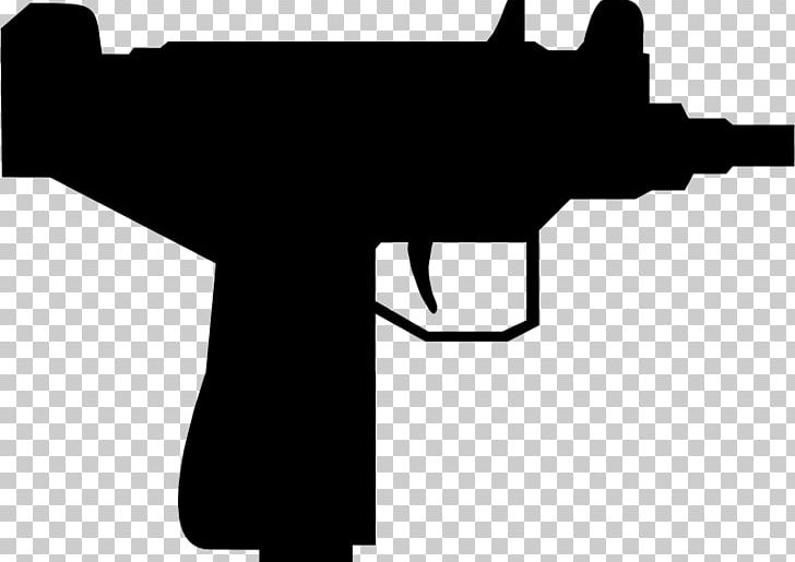Uzi Firearm Weapon Gun PNG, Clipart, 919mm Parabellum, Assault Rifle, Black, Black And White, Clip Free PNG Download