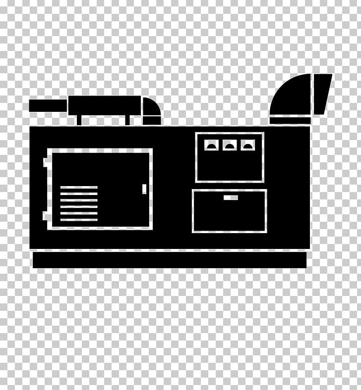 Electric Generator Standby Generator Diesel Generator Electricity Computer Icons PNG, Clipart, Angle, Area, Black, Black And White, Brand Free PNG Download