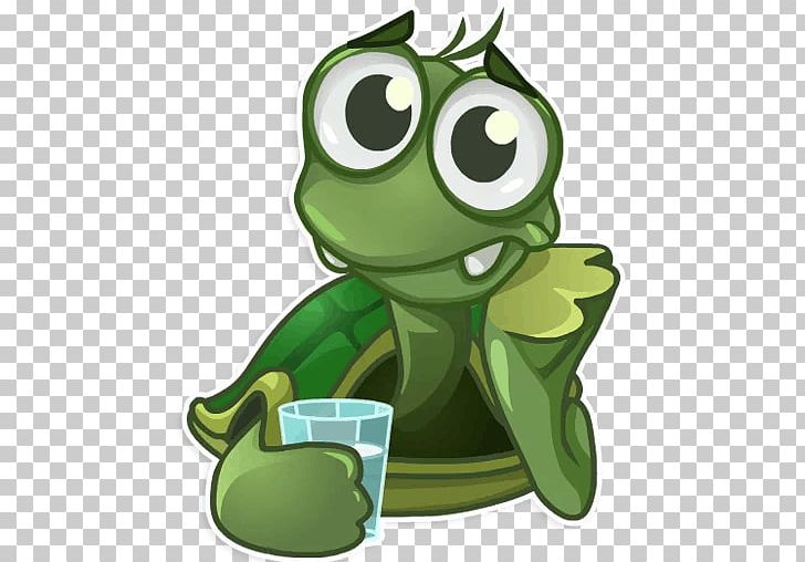 Sticker Telegram Adhesive Turtle Reptile PNG, Clipart, Adhesive, Amphibian, Cat, Fictional Character, Frog Free PNG Download