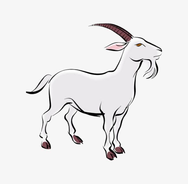 Old White Goat Cartoon PNG, Clipart, Animals, Cartoon, Cartoon Animals, Cartoon Clipart, Goat Free PNG Download