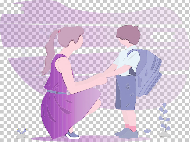 Cartoon Purple Violet Gesture Hand PNG, Clipart, Back To School, Boy, Cartoon, Gesture, Hand Free PNG Download