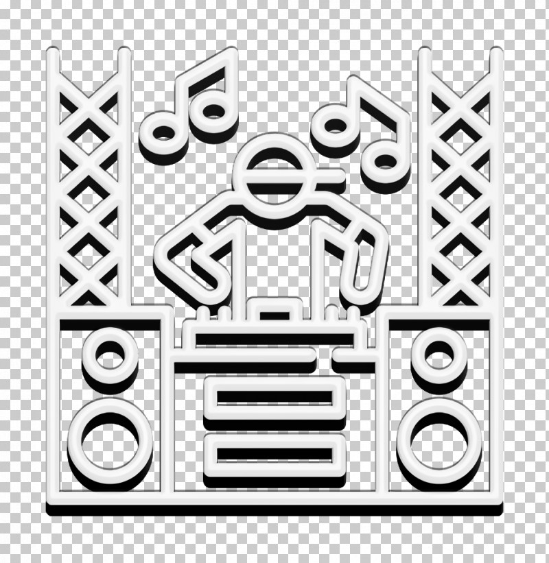 DJ Icon Discotheque Icon PNG, Clipart, Dj Icon, Geometry, Line, Mathematics, Meter Free PNG Download