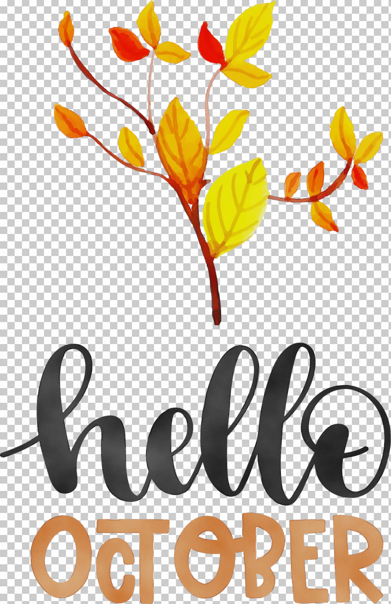 October PNG, Clipart, Autumn, Hello October, Logo, October, Paint Free PNG Download