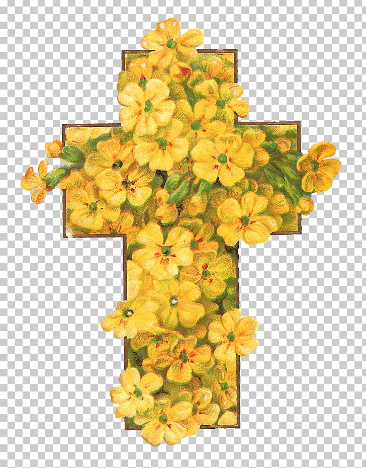 Christian Cross Easter Flower PNG, Clipart, Christian Cross, Christmas, Coloring Book, Cross, Cross Flower Free PNG Download