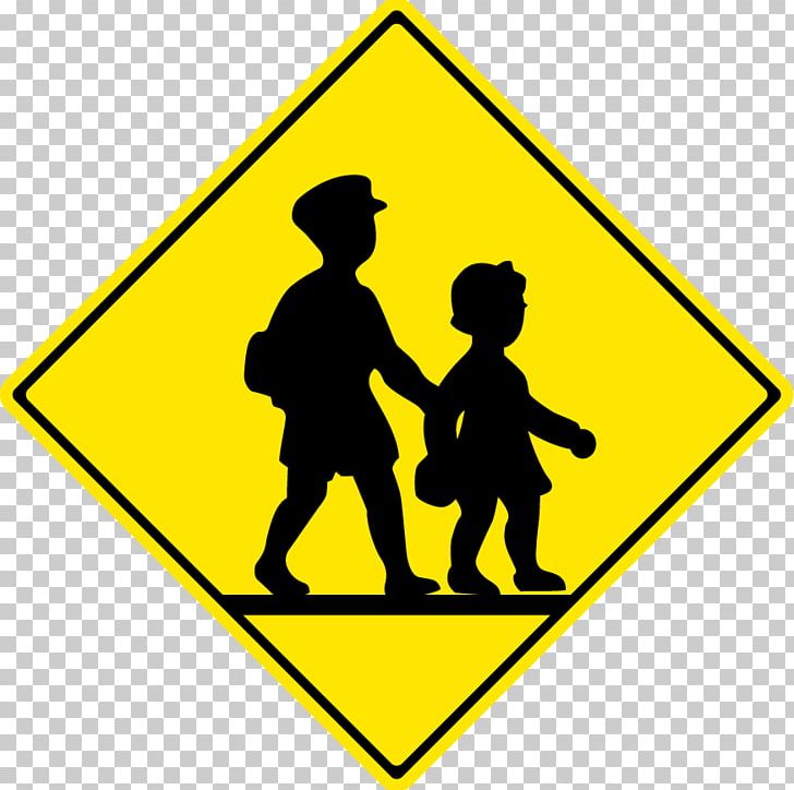 Traffic Sign Warning Sign School Road PNG, Clipart, Area, Artwork