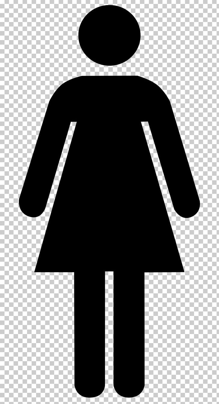 Public Toilet Gender Symbol Bathroom Female PNG, Clipart, Bathroom, Black, Black And White, Female, Female Student Free PNG Download