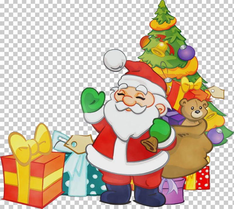 Santa Claus PNG, Clipart, Cartoon, Christmas, Christmas Eve, Christmas Tree, Paint Free PNG Download