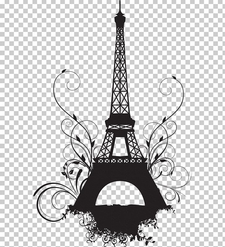 Eiffel Tower Champ De Mars Wall Decal PNG, Clipart, Black And White ...