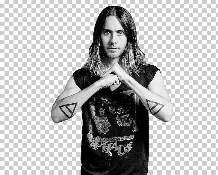 Jared Leto Joker Jordan Catalano Black And White Thirty Seconds To Mars PNG, Clipart, Actor, Arm, David Ayer, Finger, Girl Free PNG Download