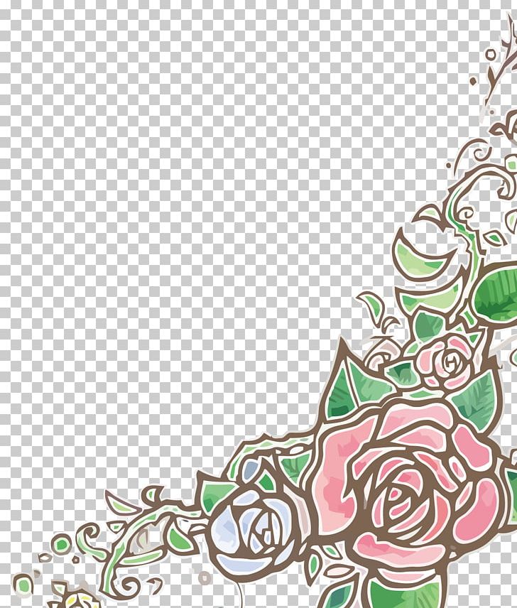 Beach Rose Floral Design Euclidean PNG, Clipart, Branch, Encapsulated Postscript, Fictional Character, Flower, Flowers Free PNG Download