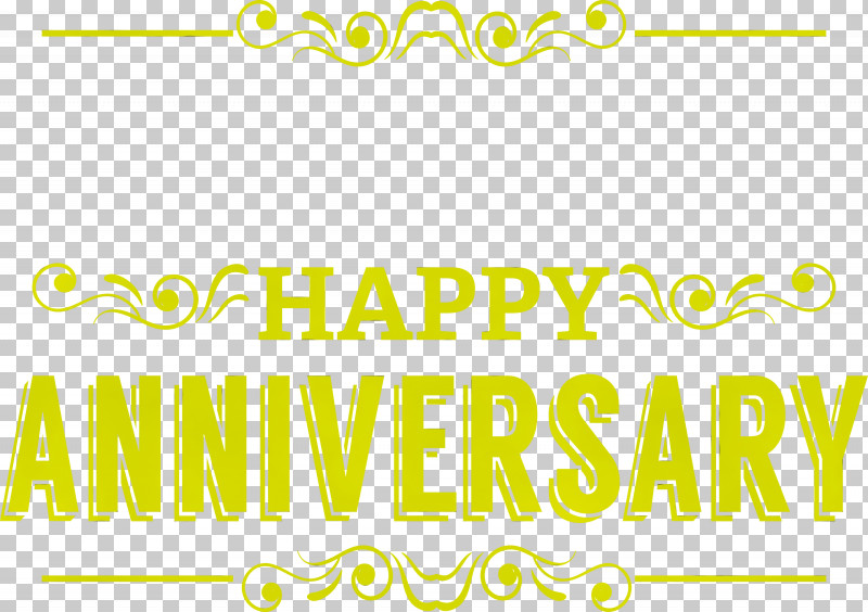 Logo Font Yellow Meter Line PNG, Clipart, Area, Happiness, Happy Anniversary, Line, Logo Free PNG Download