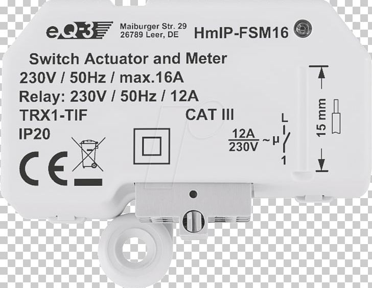 Homematic IP Actuator HmIP-FSM Electronics Electrical Switches Internet Protocol Electronic Component PNG, Clipart, Actuator, Commutation, Commutazione, Electrical Switches, Electronic Component Free PNG Download