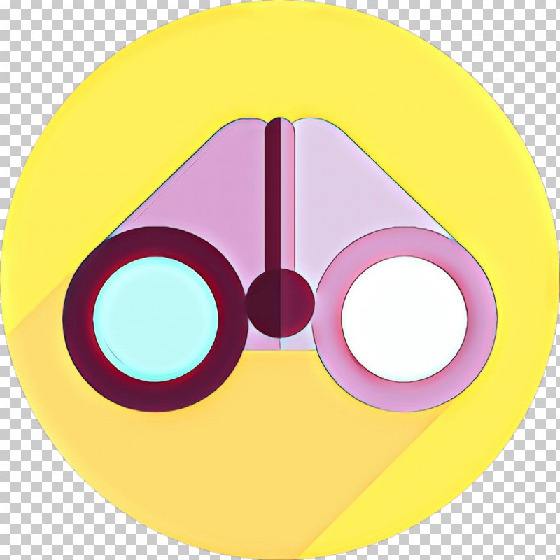 Yellow Circle Pink Nose Eye PNG, Clipart, Circle, Eye, Nose, Pink, Symbol Free PNG Download