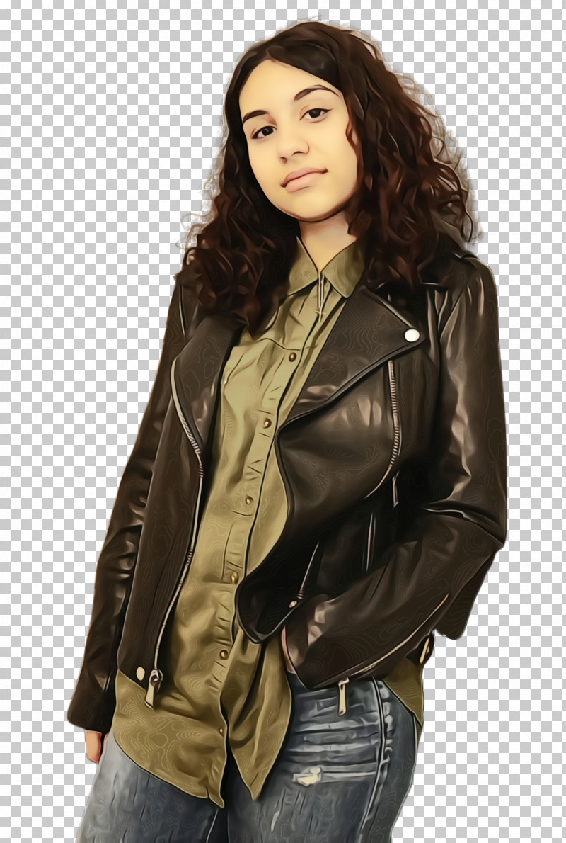 Alessia Cara Empire Polo Club Leather Jacket Coachella Valley Music And Arts Festival Singer PNG, Clipart, Alessia Cara, Beige, Blazer, Brown, Clothing Free PNG Download