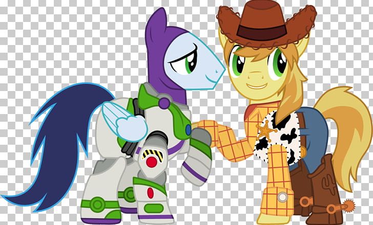 Pony Buzz Lightyear Sheriff Woody Rainbow Dash Twilight Sparkle PNG, Clipart, Art, Braeburn, Buzz, Buzz Lightyear, Cartoon Free PNG Download