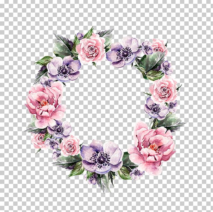 Flower Garland Wreath Cardmaking PNG, Clipart, Artificial Flower, Cartoon, Color, Cut Flowers, Decor Free PNG Download