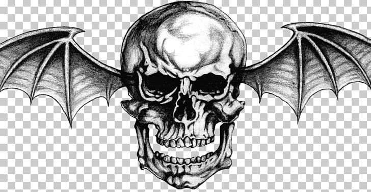 Avenged Sevenfold Logo Drawing Five Finger Death Punch PNG, Clipart, Art, Avenged Sevenfold, Bat, Black And White, Bone Free PNG Download