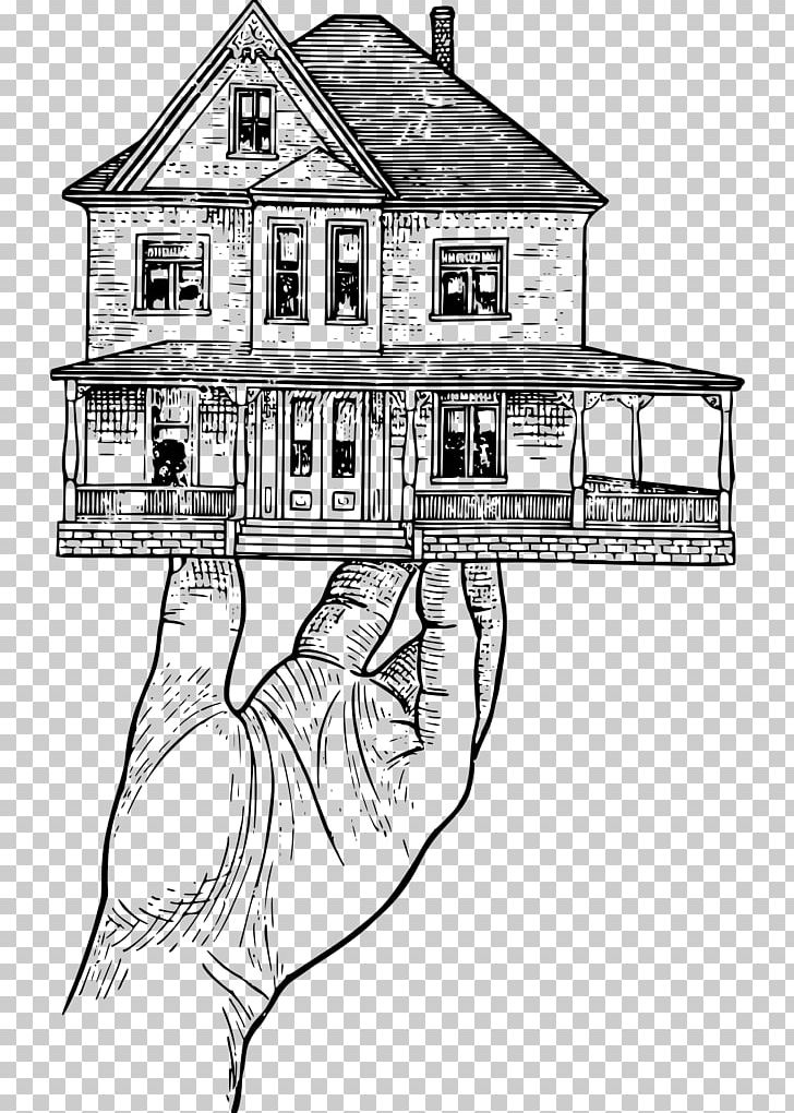 House Hand PNG, Clipart, 4 P, Angle, Architecture, Artwork, Black And White Free PNG Download
