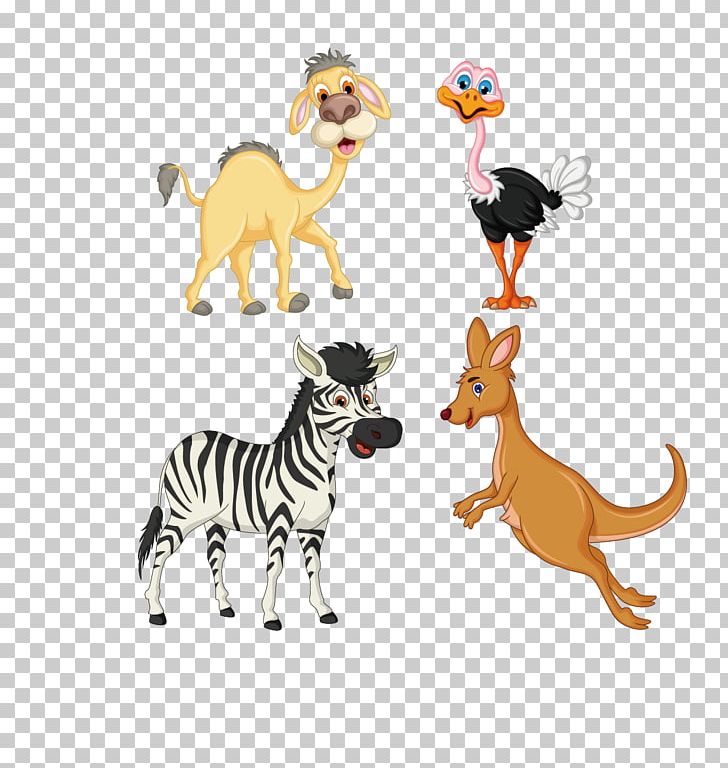 Common Ostrich Zebra Camel Kangaroo PNG, Clipart, Adobe Illustrator, Alpaca Vector, Animal, Animal Figure, Animals Free PNG Download