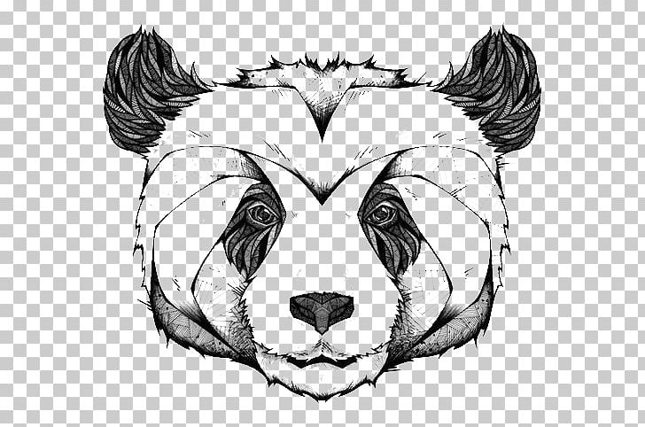 Giant Panda Printmaking Drawing Art Illustration PNG, Clipart, Animals, Artist, Big Cats, Black, Carnivoran Free PNG Download