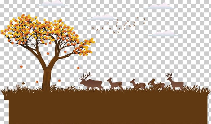 Painted Autumn Scenery PNG, Clipart, Autumn Leaves, Autumn Tree, Cartoon, Computer Icons, Computer Wallpaper Free PNG Download