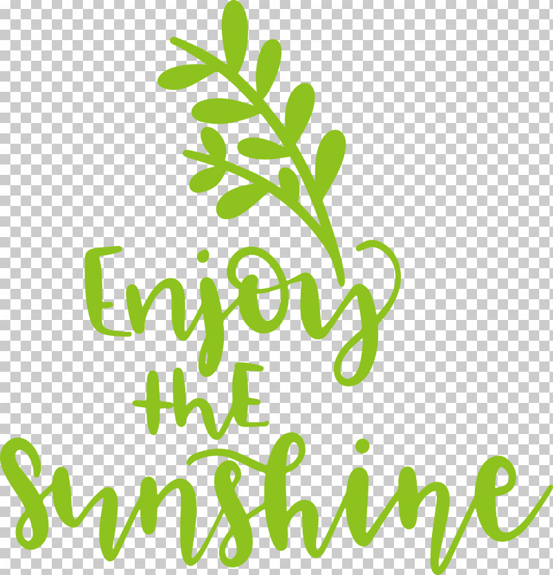 Sunshine Enjoy The Sunshine PNG, Clipart, Biology, Geometry, Green, Leaf, Line Free PNG Download