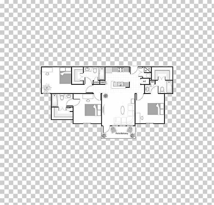 Floor Plan The Scarlet Apartment Kitchen PNG, Clipart, Air Conditioning, Angle, Apartment, Area, Black And White Free PNG Download