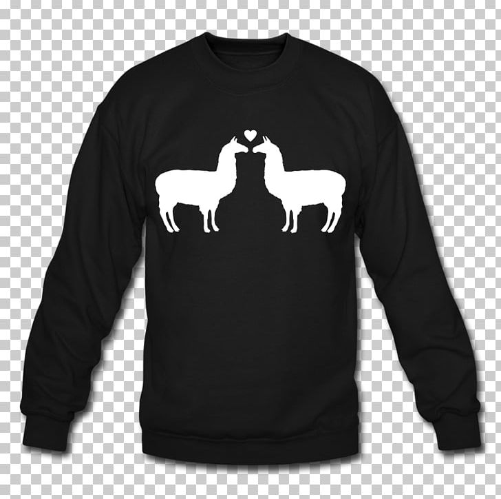 T-shirt Hoodie Llama Crew Neck Sweater PNG, Clipart, Amazoncom, Black, Bluza, Brand, Clothing Free PNG Download
