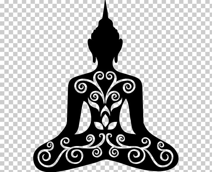 Buddhism Yoga Buddhist Meditation Wall Decal PNG, Clipart, Black And White, Buddhism, Buddhism And Hinduism, Buddhist Meditation, Chakra Free PNG Download