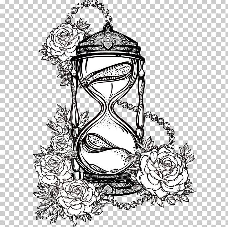 Hourglass Drawing Illustration PNG, Clipart, Art, Artwork, Black And White, Creative Hourglass, Education Science Free PNG Download