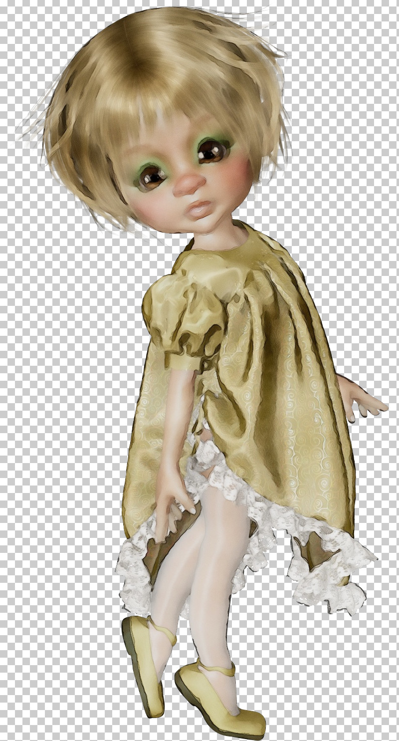 Doll Toy Figurine Wig Costume PNG, Clipart, Brown Hair, Costume, Doll, Figurine, Paint Free PNG Download