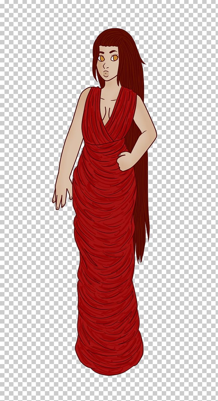 Gown Shoulder Cartoon Dress PNG, Clipart, Animated Cartoon, Brown Hair, Cartoon, Character, Clothing Free PNG Download