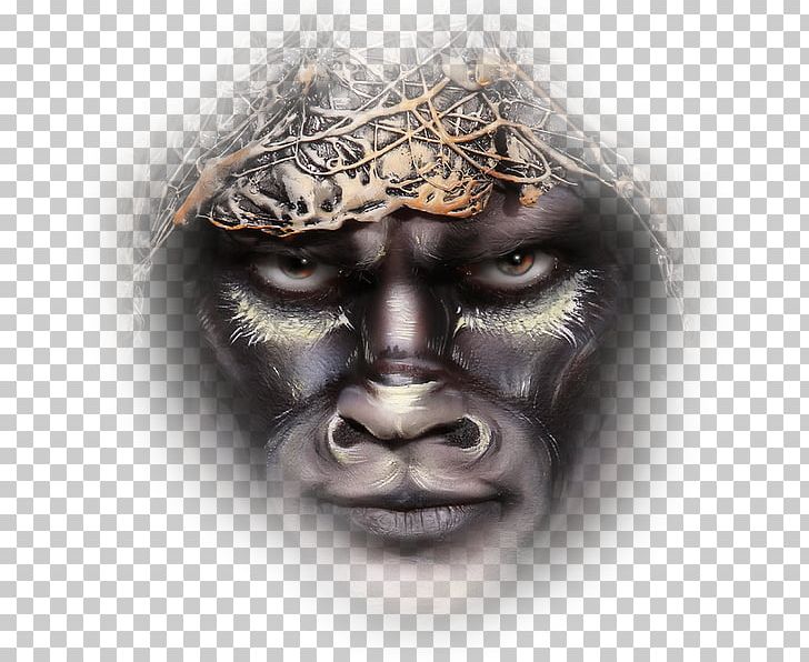 Māori People Gorilla New Zealand Māori Arts And Crafts Institute Tā Moko Painting PNG, Clipart, Animals, Brush, Face, Facial Hair, Forehead Free PNG Download
