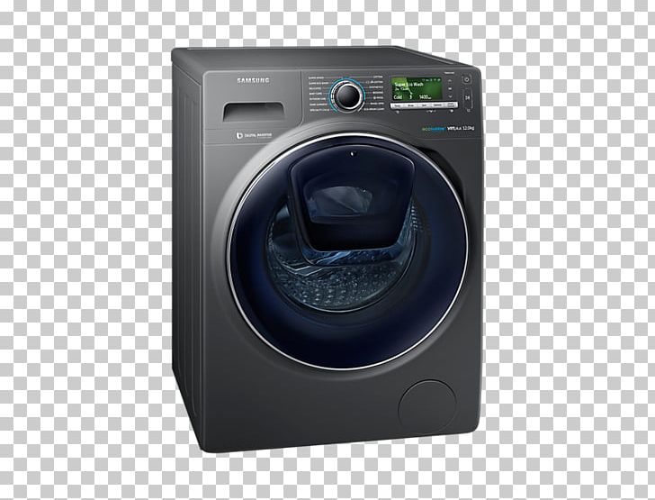 Washing Machines Clothes Dryer Samsung WW12K8412OX Laundry PNG, Clipart, Clothes Dryer, Clothing, Hardware, Home Appliance, Laundry Free PNG Download