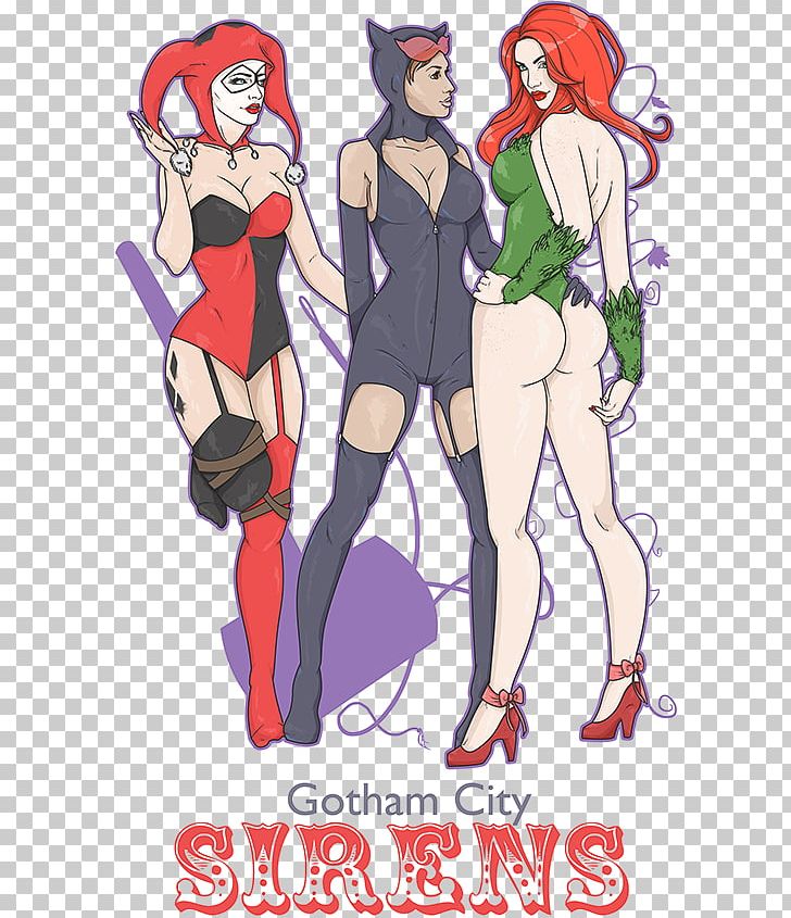 Gotham City Sirens Fan Art Drawing Catwoman PNG, Clipart, Anime, Art, Catwoman, Costume Design, Deviantart Free PNG Download