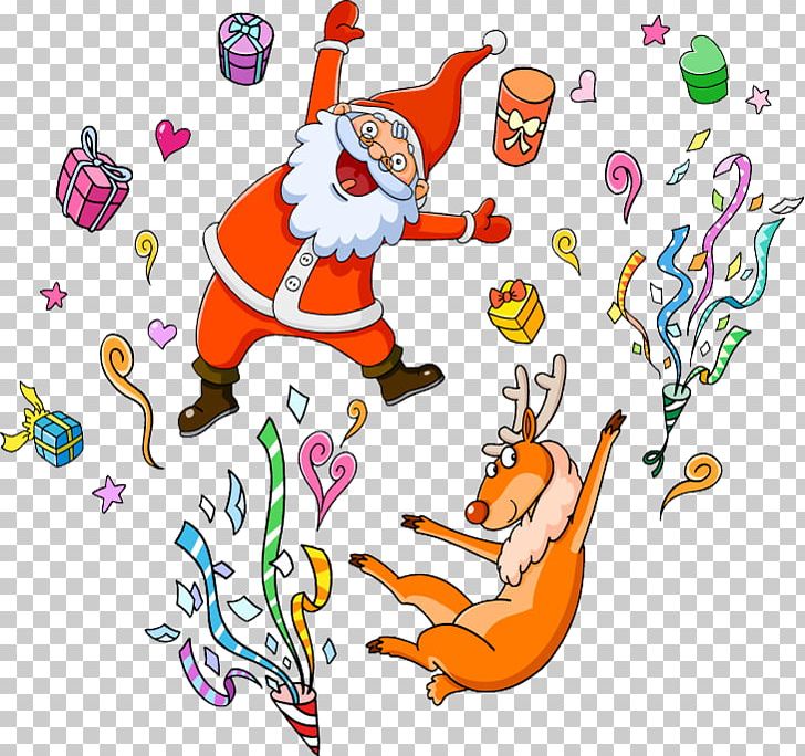 Santa Claus Reindeer Christmas Tencent QQ PNG, Clipart, Art, Artwork, Avatar, Carnival, Carnival Party Free PNG Download