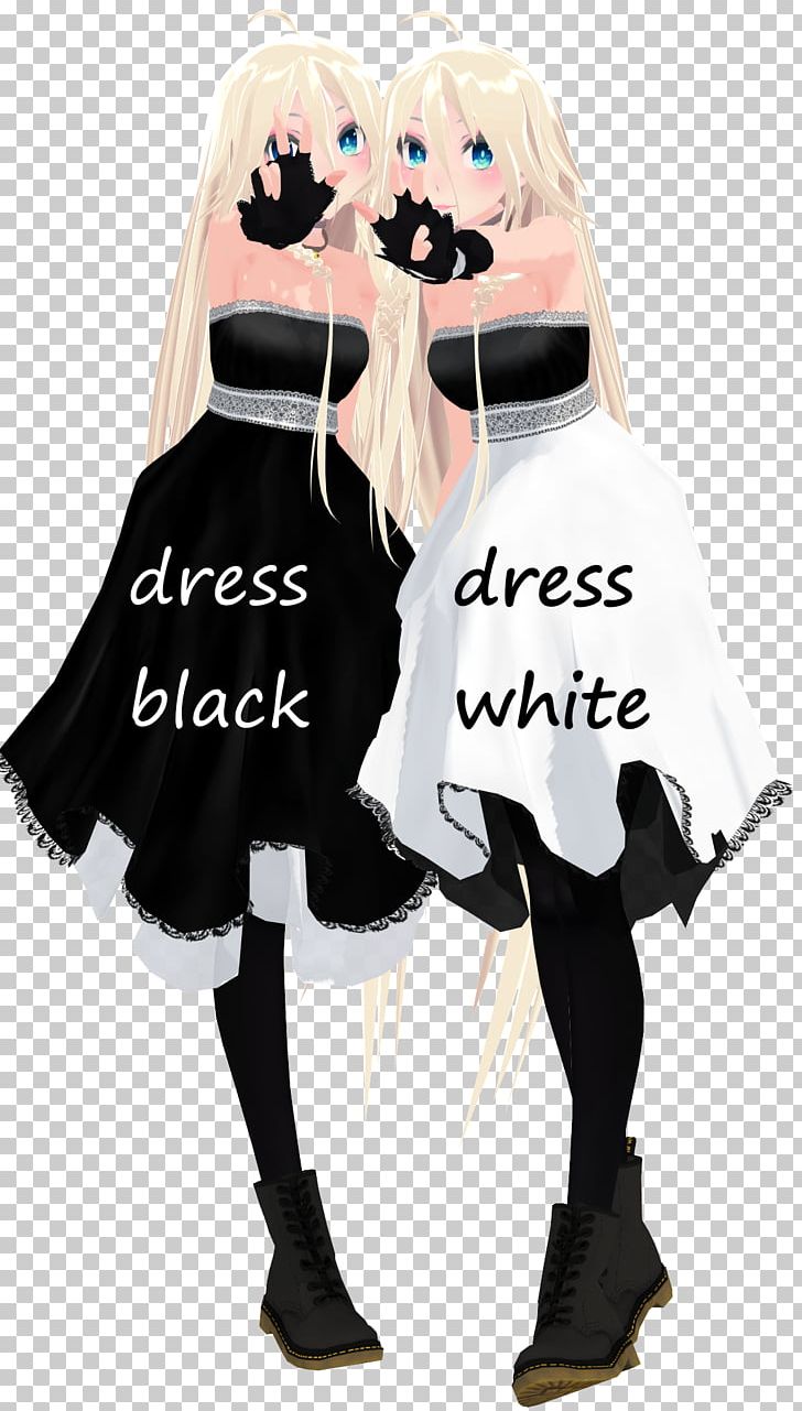 MikuMikuDance Costume Clothing Dress Hatsune Miku PNG, Clipart, Black, Clothing, Cosplay, Costume, Costume Design Free PNG Download