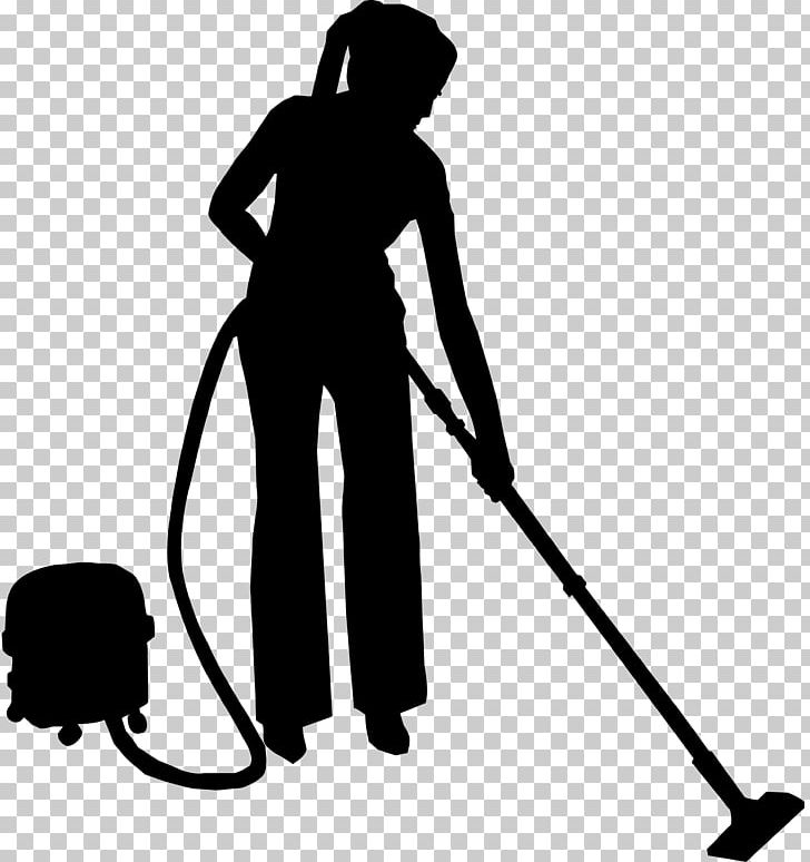 Cleaning Silhouette Cleaner PNG, Clipart, Animals, Art, Black, Black And White, Broom Free PNG Download