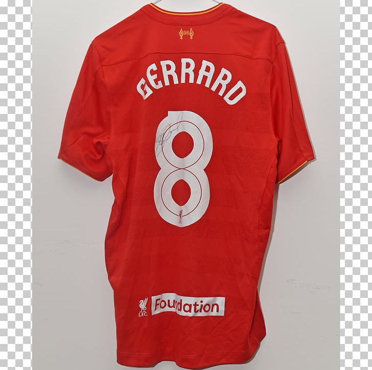 Sports Fan Jersey T-shirt Liverpool F.C. Sleeve PNG, Clipart, Active Shirt, Brand, Clothing, Gerrard, Jersey Free PNG Download