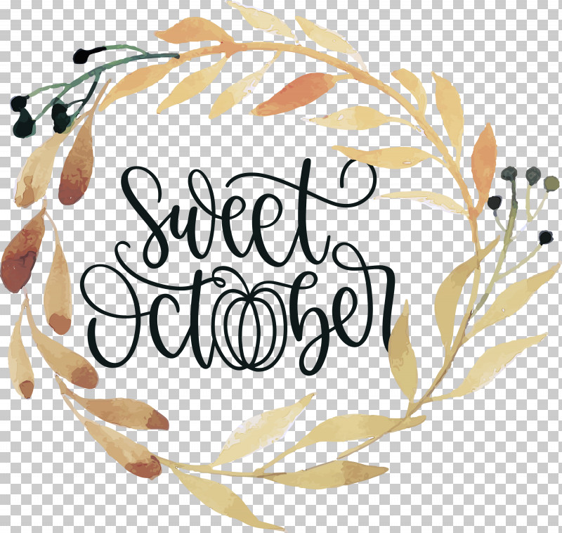 Sweet October October Fall PNG, Clipart, Autumn, Drawing, Fall, Logo, October Free PNG Download