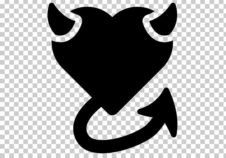 Computer Icons Devil Heart Symbol Demon PNG, Clipart, Artwork, Black, Black And White, Carnivoran, Cat Like Mammal Free PNG Download