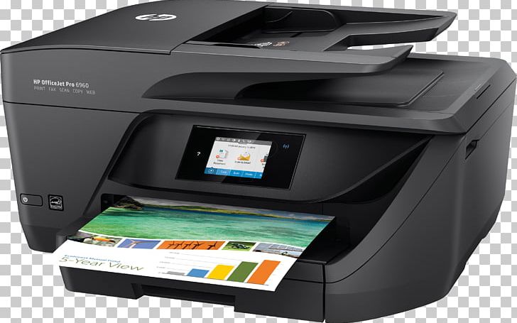 Hewlett-Packard HP Officejet Pro 6960 Multi-function Printer Inkjet Printing PNG, Clipart, Allinone, Brands, Electronic Device, Electronics, Fax Free PNG Download