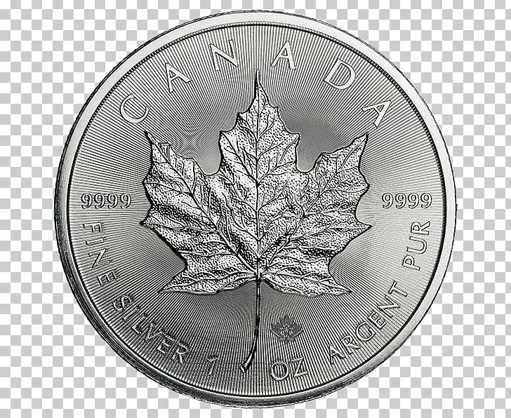 Canadian Silver Maple Leaf Canadian Gold Maple Leaf Bullion Coin Canadian Maple Leaf PNG, Clipart, Black And White, Bullion, Canadian Platinum Maple Leaf, Canadian Silver Maple Leaf, Coin Free PNG Download