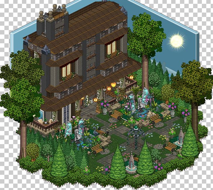 Habbo Tree House Mansion Garden Hotel Sulake PNG, Clipart, Biome, Building, Casa, Deviantart, Elevation Free PNG Download