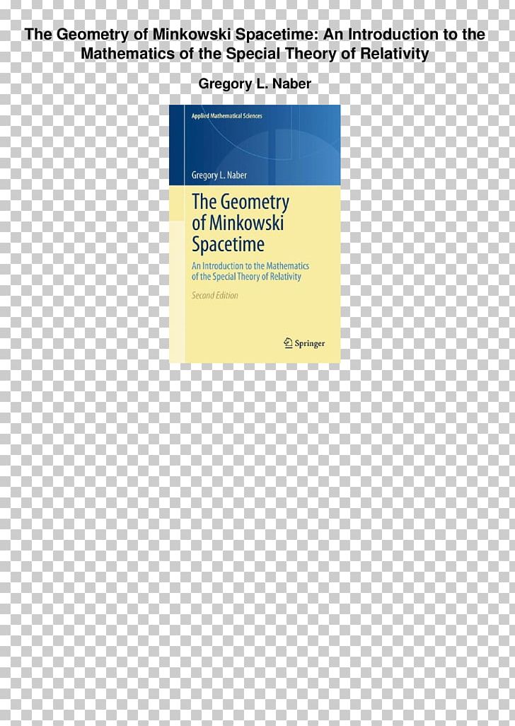 The Geometry Of Minkowski Spacetime Special Relativity Mathematics PNG, Clipart, Brand, Function, Geometry, Hermann Minkowski, Introduction Free PNG Download
