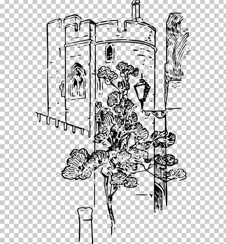 Graphics Castle Fortified Tower PNG, Clipart, Area, Art, Artwork, Black, Black And White Free PNG Download