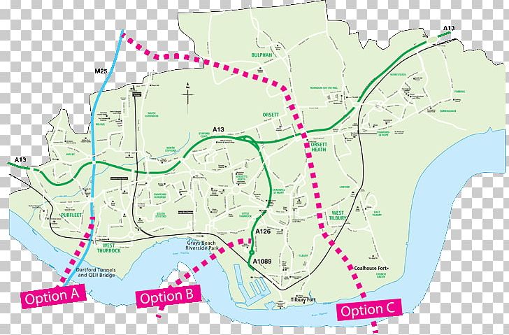 Lower Thames Crossing River Thames Orsett Map Road PNG, Clipart, Ancient Woodland, Area, Essex, Foreign Exchange Market, Gnu C Library Free PNG Download