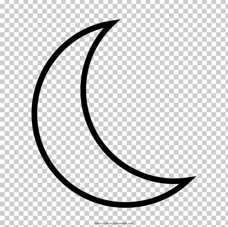 Lua Em Quarto Crescente Drawing Coloring Book PNG, Clipart, Area, Black, Black And White, Circle, Coloring Book Free PNG Download