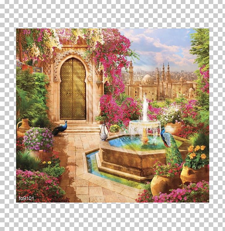 Painting Fresco Hanging Gardens Of Babylon Building PNG, Clipart, Architecture, Art, Backyard, Balcony, Building Free PNG Download