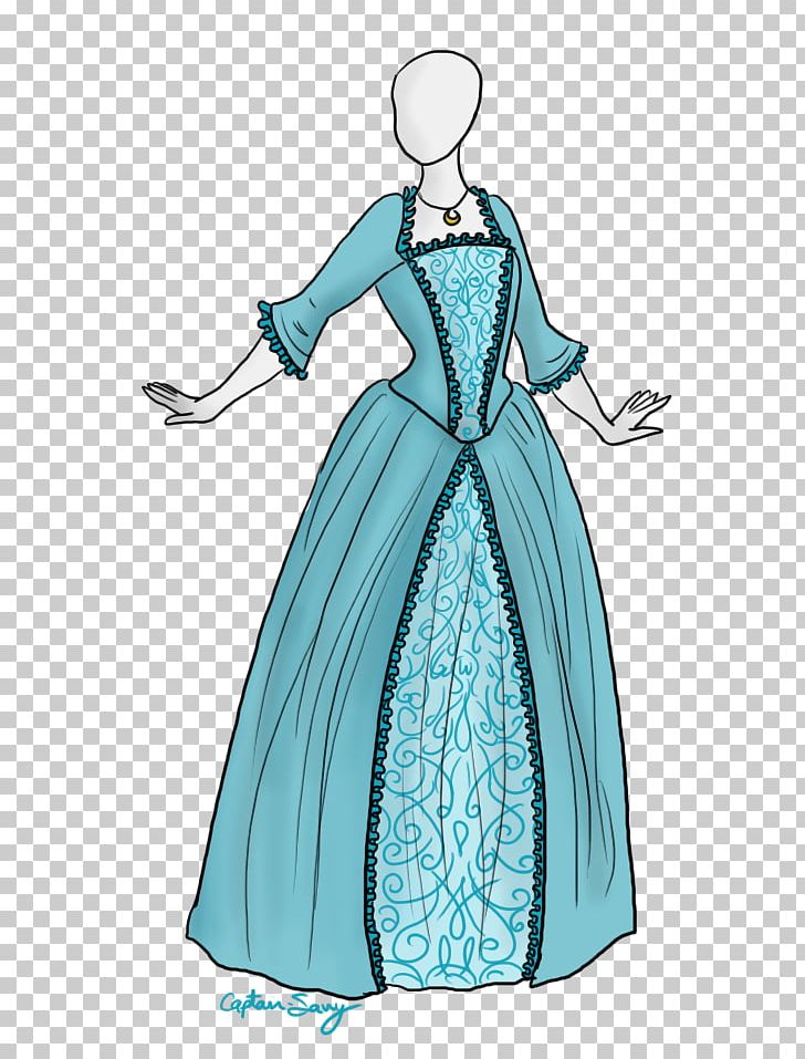Gown Robe Costume Design Dress PNG, Clipart, 18 Th, Aqua, Captain, Century, Clothing Free PNG Download